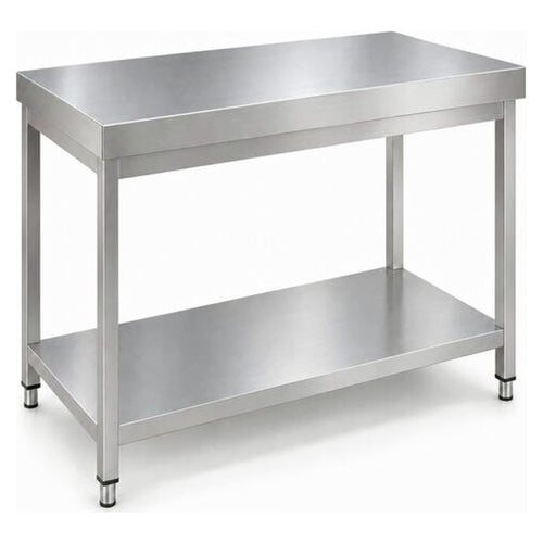 Commercial Stainless Steel 2 Tier Work Table 600 x 600 x 850mm - QNH66001
