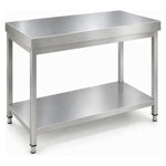 Commercial Stainless Steel 2 Tier Work Table 700 x 700 x 850mm - QNH66017