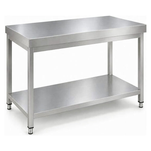 Commercial Stainless Steel 2 Tier Work Table 800 x 600 x 850mm - QNH66003