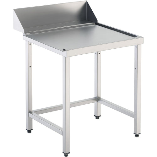 Commercial Stainless Steel Work Table with Backsplash 750x750x870mm - YLS757500