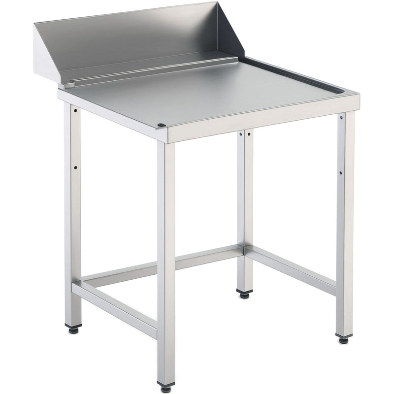 Commercial Stainless Steel Work Table with Backsplash 750x750x870mm - YLS757500