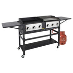 Buffalo 6 Burner Combi BBQ Grill and Griddle - CP240