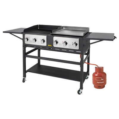 Buffalo 6 Burner Combi BBQ Grill and Griddle - CP240