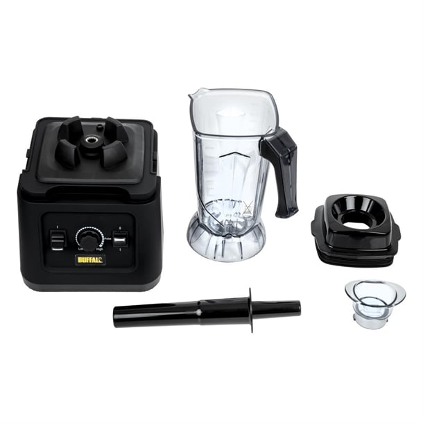 Buffalo CR836 Bar Blender 2.5L — front control panel detail showing speed dial and pulse button