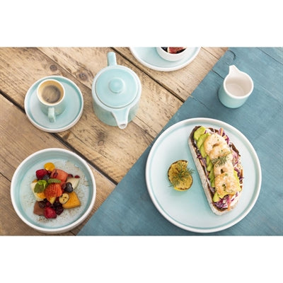 Olympia Fondant Tea Pots Aqua 450ml (2 Pack) - CU181