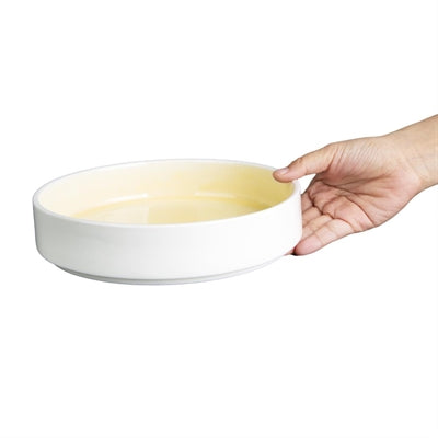 Olympia Fondant Stacking Bowls Lemon 215mm (4 Pack) - CU414