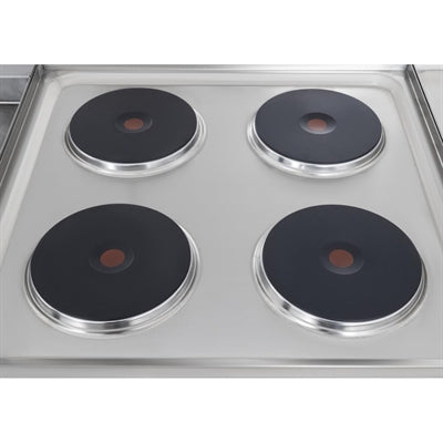 Buffalo 600 Series 4 Plate Electric Convection Oven Range - SA808