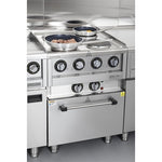 Buffalo 600 Series 4 Plate Electric Convection Oven Range - SA808