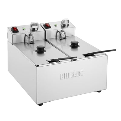 Buffalo Countertop Electric Fryer 2x3Ltr - CU615