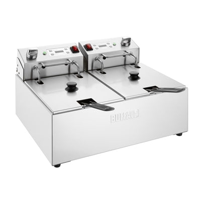 Buffalo Electric Fryer with Timer 2x5Ltr - CU624