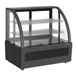 Polar C-Series Countertop Display Fridge Black 100Ltr - CU636