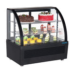 Polar C-Series Countertop Display Fridge Black 100Ltr - CU636