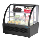 Polar C-Series Countertop Display Fridge Black 100Ltr - CU636