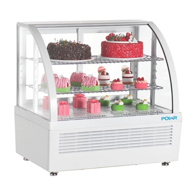Polar C-Series Countertop Display Fridge White 100Ltr - CU637