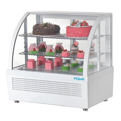 Polar C-Series Countertop Display Fridge White 100Ltr - CU637