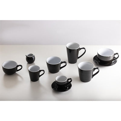 Olympia Cafe Espresso Saucers Black 116mm (12 Pack) - CU955