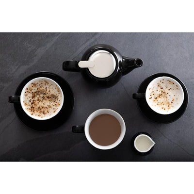 Olympia Cafe Espresso Saucers Black 116mm (12 Pack) - CU955