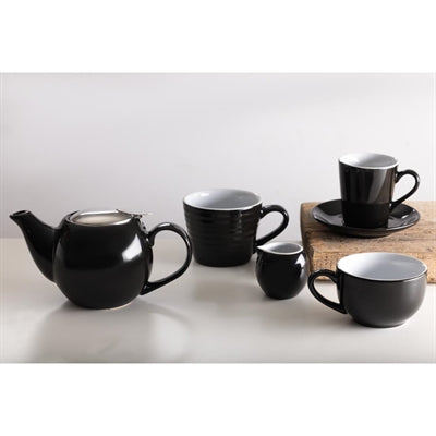 Olympia Cafe Flat White Cups Black 170ml (12 Pack) - CU961