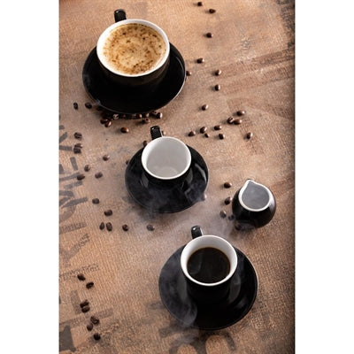 Olympia Cafe Espresso Saucers Black 116mm (12 Pack) - CU955
