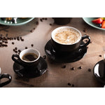 Olympia Cafe Espresso Cups Black 100ml (12 Pack) - CU952