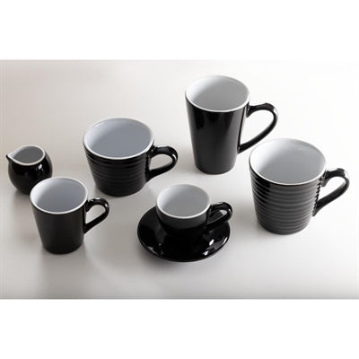 Olympia Cafe Latte Cups Black 340ml (12 Pack) - CU957
