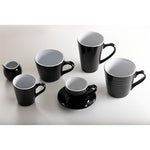 Olympia Cafe Latte Cups Black 340ml (12 Pack) - CU957