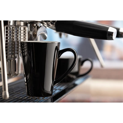 Olympia Cafe Latte Cups Black 340ml (12 Pack) - CU957