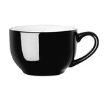 Olympia Cafe Cappuccino Cups Black 340ml (12 Pack) - CU954