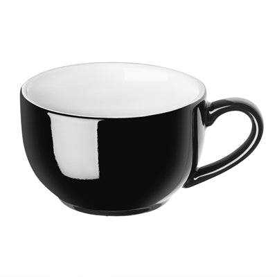 Olympia Cafe Cappuccino Cups Black 340ml (12 Pack) - CU954