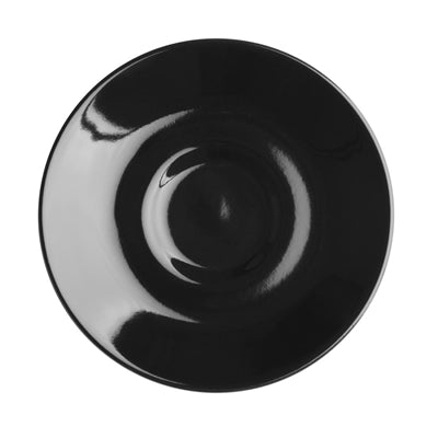 Olympia Cafe Espresso Saucers Black 116mm (12 Pack) - CU955