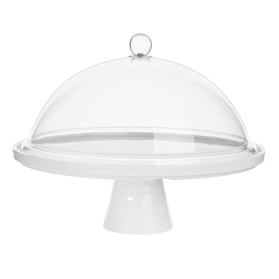 Olympia Kristallon Melamine Round Cake Stand 330x140mm - CU988