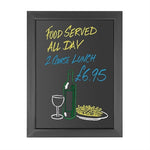 Olympia Wallboard Black Wooden Frame 450x600mm - CU990