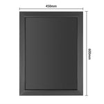 Olympia Wallboard Black Wooden Frame 450x600mm - CU990