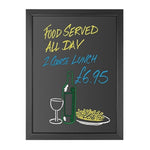 Olympia Wallboard Black Wooden Frame 600x800mm - CU991