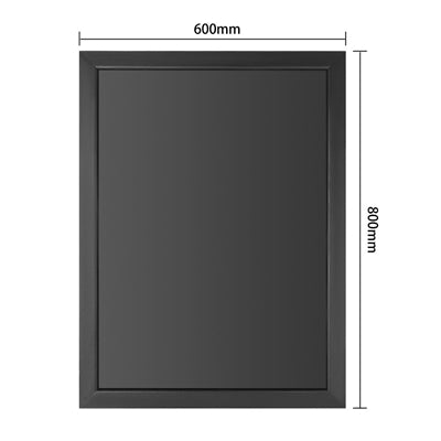 Olympia Wallboard Black Wooden Frame 600x800mm - CU991