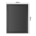 Olympia Wallboard Black Wooden Frame 600x800mm - CU991