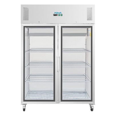 Polar G-Series Upright Double Door Gastro Display Fridge 1200Ltr - CW198