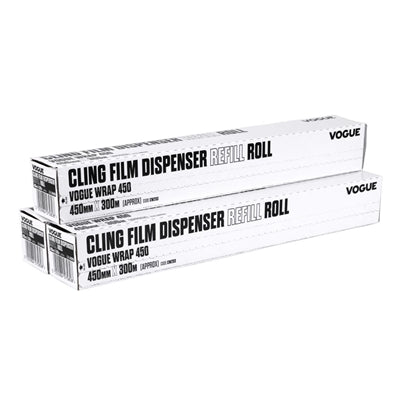 Vogue Cling Film 300m fits Wrap450 Dispenser (3 Pack) - CW203