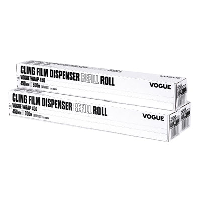Vogue Cling Film 300m fits Wrap450 Dispenser (3 Pack) - CW203