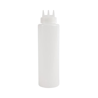 Vogue Clear 3 Nozzle Squeeze Bottle 36oz - CW726