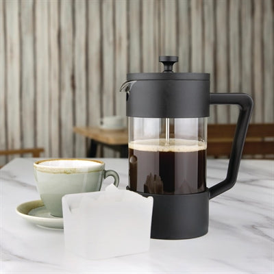 Olympia Contemporary Cafetiere Black 8 Cup - CW951