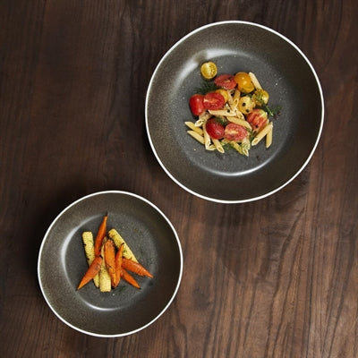 Olympia Chia Coupe Bowls Charcoal 220mm (4 Pack) - CX958