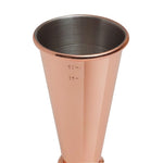 Beaumont Copper Plated Banded Jigger Measure 25/35/50ml - 3181