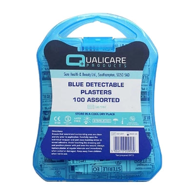 Beaumont Blue Plasters Assorted Sizes (Pack of 100) - 3704