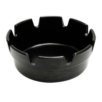 Beaumont Black Bakelite Crown Style Ashtray 101mm (Pack of 10) - 3709P