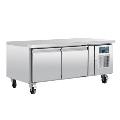 Polar U-Series Double Door Chef Base Counter Fridge - DA462