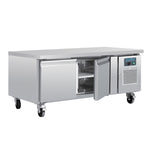 Polar U-Series Double Door Chef Base Counter Fridge - DA462