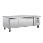 Polar U-Series Triple Door Chef Base Counter Fridge - DA463