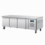 Polar U-Series Triple Door Chef Base Counter Fridge - DA463