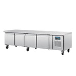 Polar U-Series Four Door Chef Base Counter Fridge - DA464